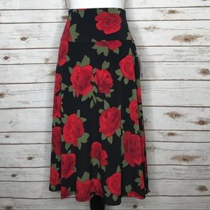 LuLaRoe XL Rose Azure Skirt